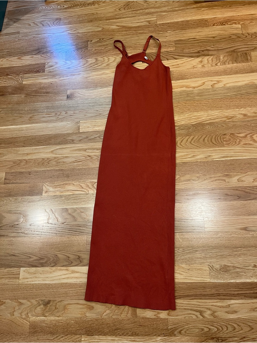 Women’s Rust Red Sleeveless Maxi Dress